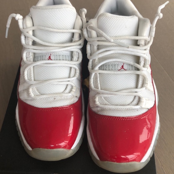 Cherry Red Air Jordan 11 low - Picture 4 of 5